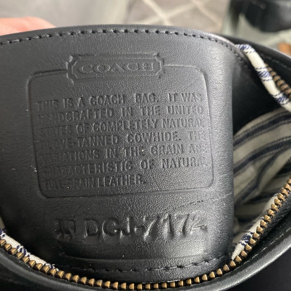 Vintage Coach black makeup bag - Picture 5 of 6